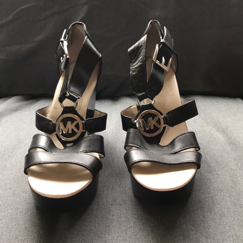 Black Michael Kors Wedges